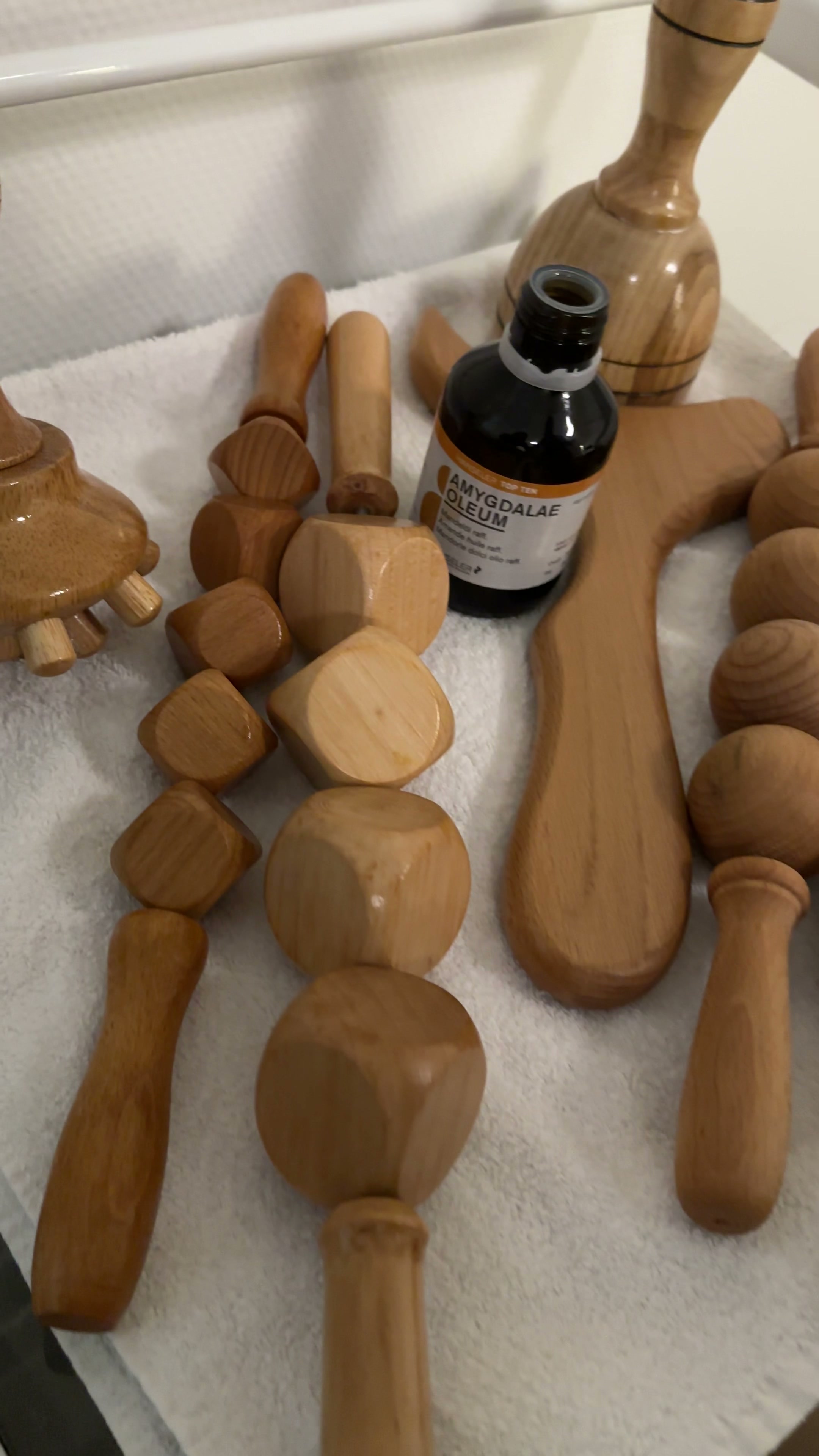 Maderotherapie-Werkzeuge aus Holz